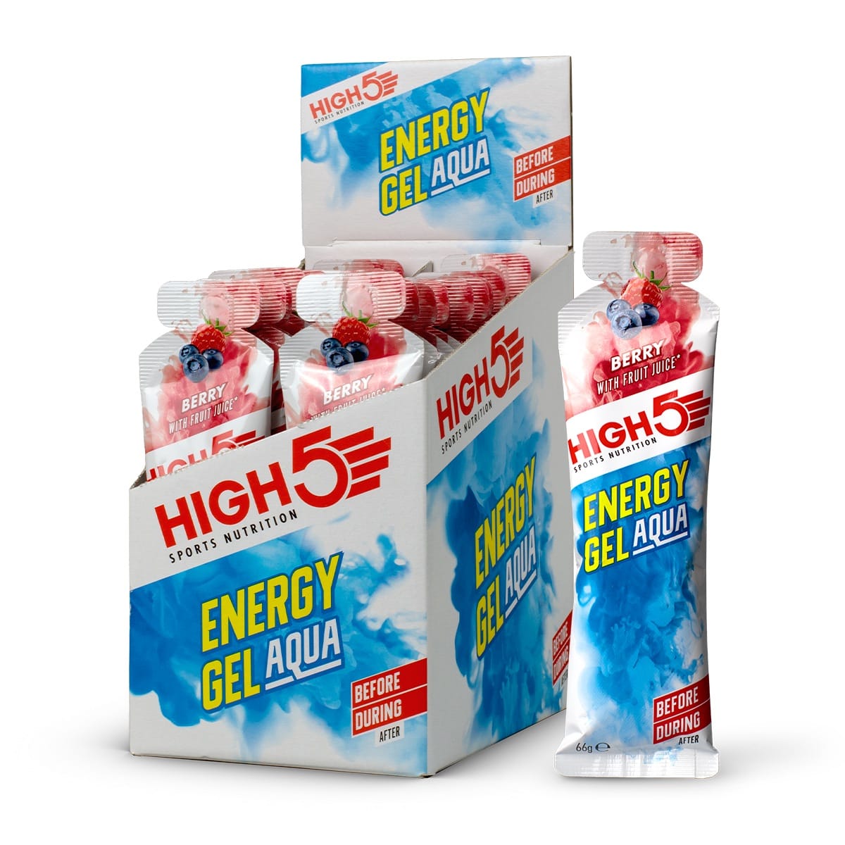 Energiegel HIGH5 ENERGY GEL Aqua (66g) Rote Früchte