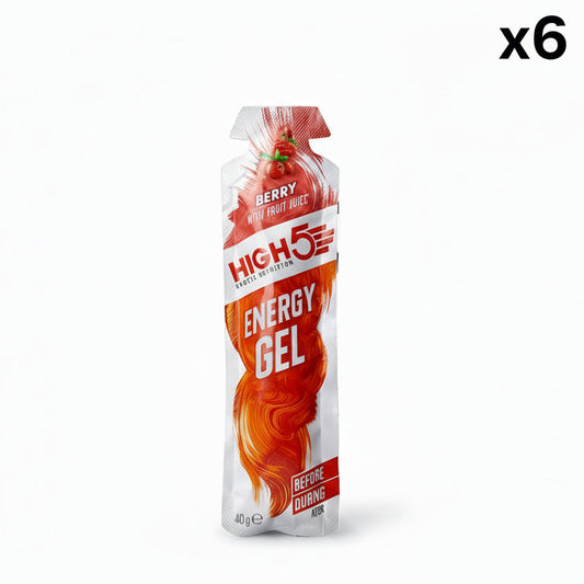 6er-Pack HIGH5 ENERGY GEL (40g) Berry
