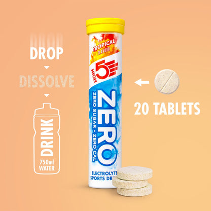 Elektrolyt-Hydratationstabletten HIGH5 ZERO (x20) Tropical