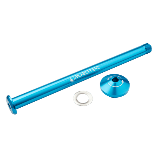 BURGTEC Hinterradachse 171mm für Yeti Rahmen Blau