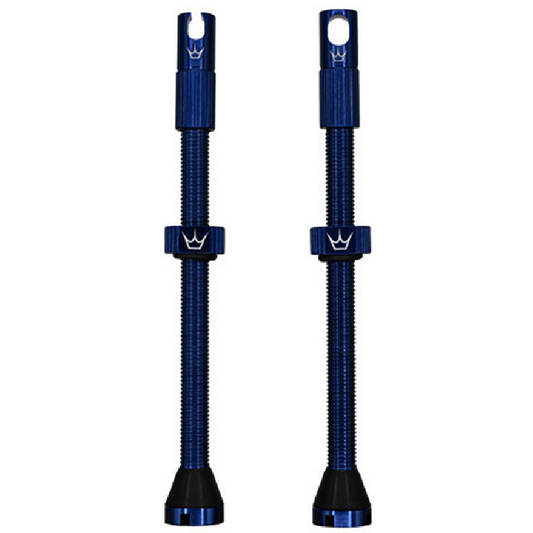 PEATY'S x Chris King MK2 Presta Tubeless Valves 80 mm (x2) Navy