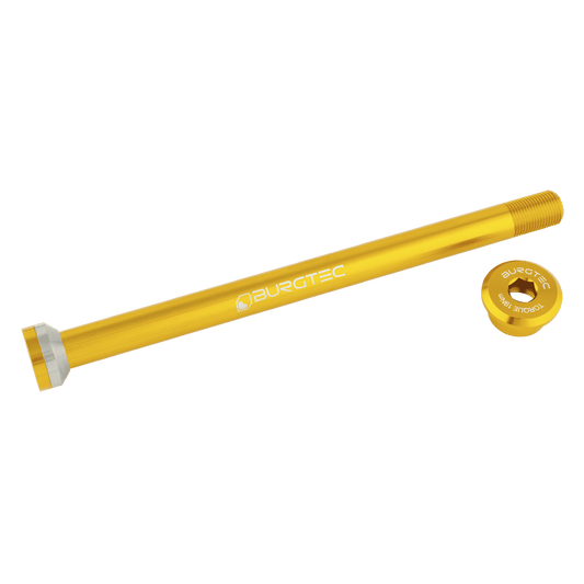 BURGTEC 171mm Hinterradachse für Transition Gold-Rahmen