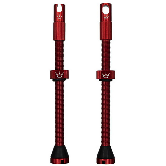 PEATY'S x Chris King MK2 Presta Tubeless Ventile 80 mm (x2) Rot