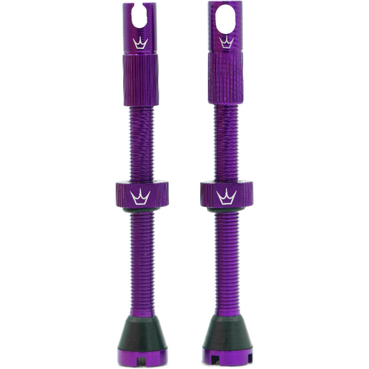 PEATY'S x Chris King MK2 Presta Tubeless Valves 80 mm (x2) Violett