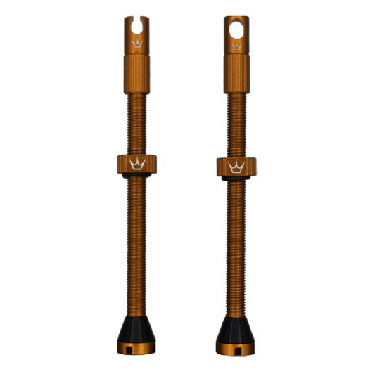 Ventile Tubeless PEATY'S x Chris King MK2 Presta 80 mm (x2) Bourbon