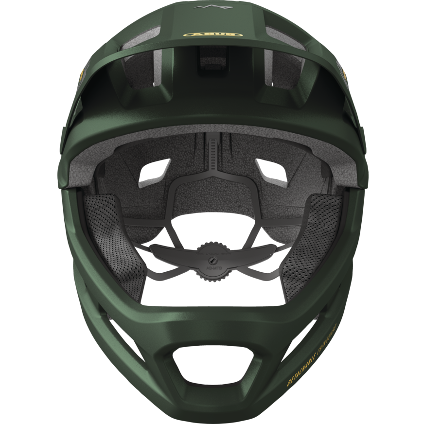 ABUS YOUDROP FF Junior Mountainbike-Helm, Moosgrün
