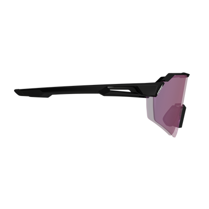Brille LEATT RIDEVIZ LITE LARGE Satin Schwarz Glas Iriz Crystal Violett