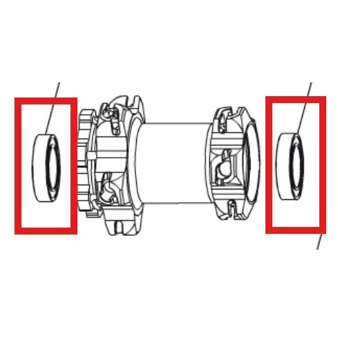 LAGERSATZ MAVIC DCL 9/15 HUB 20X32X7 (6804) + 25X37X7 (6805)