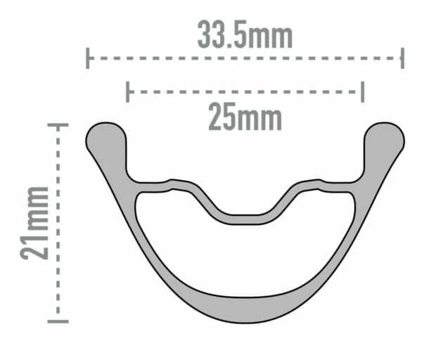 Vorderrad ENVE AG25 Tubeless Ready (Center Lock)