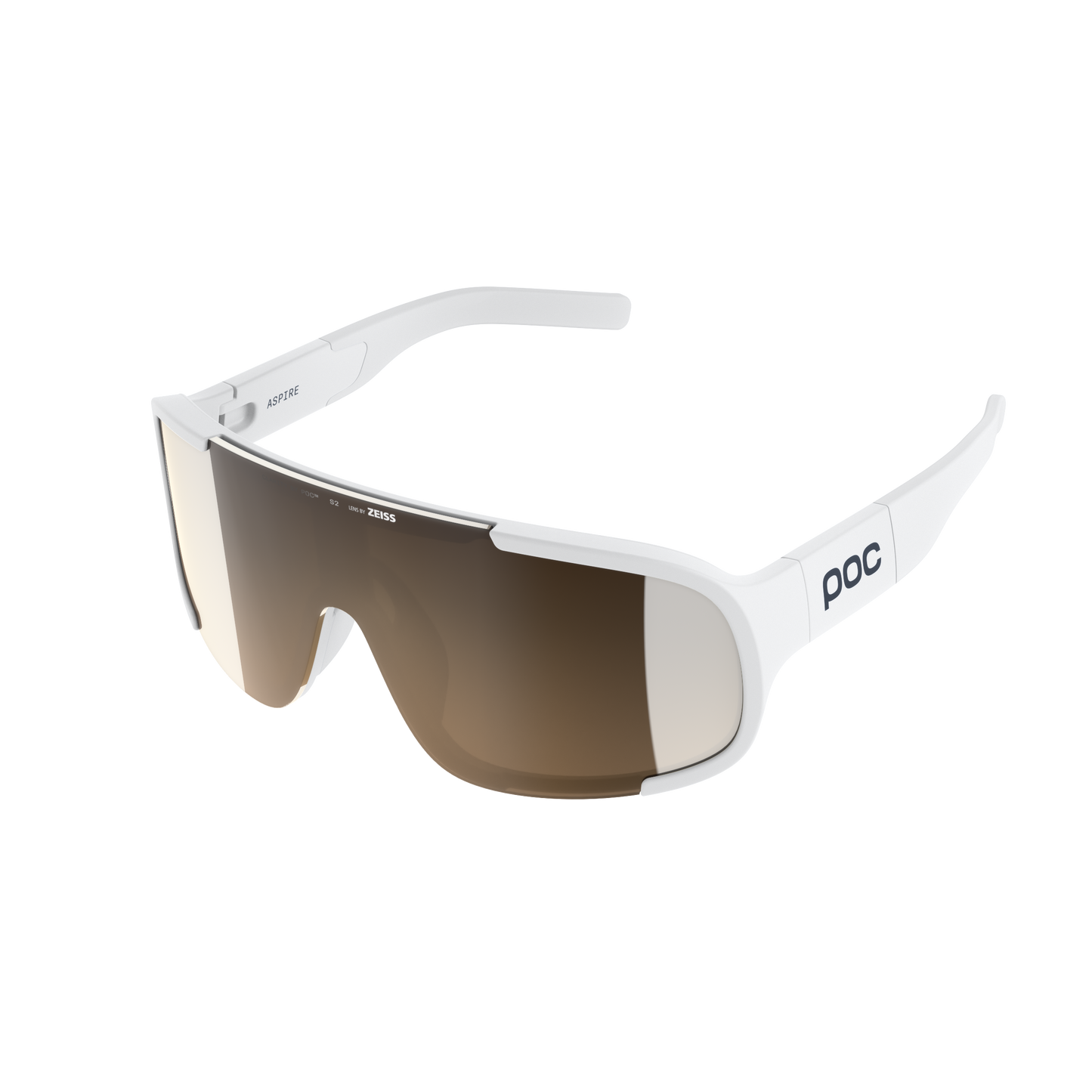POC ASPIRE WF Brille Weiß/Clarity Trail /Partly Sunny Silver