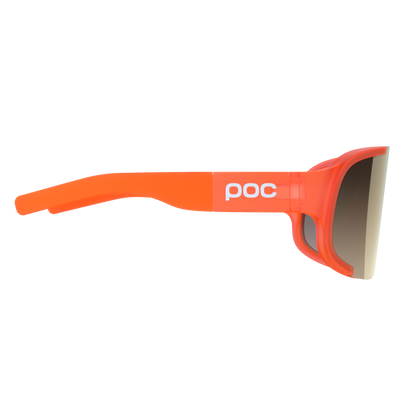 Brille POC ASPIRE Orange Fluo Transluzent Glas Clarity Road Partly Sunny Gold