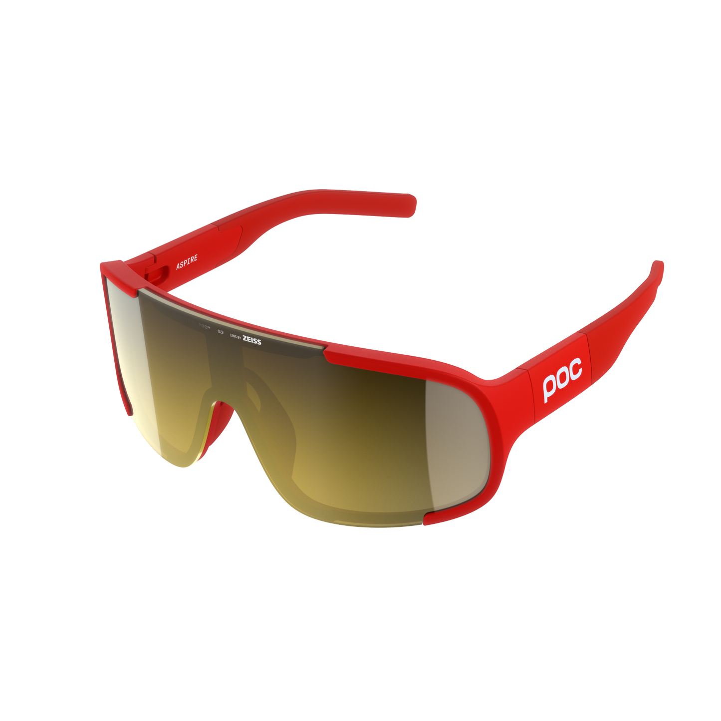 POC ASPIRE WF Brille Rot/Clarity Road/Partly Sunny Gold