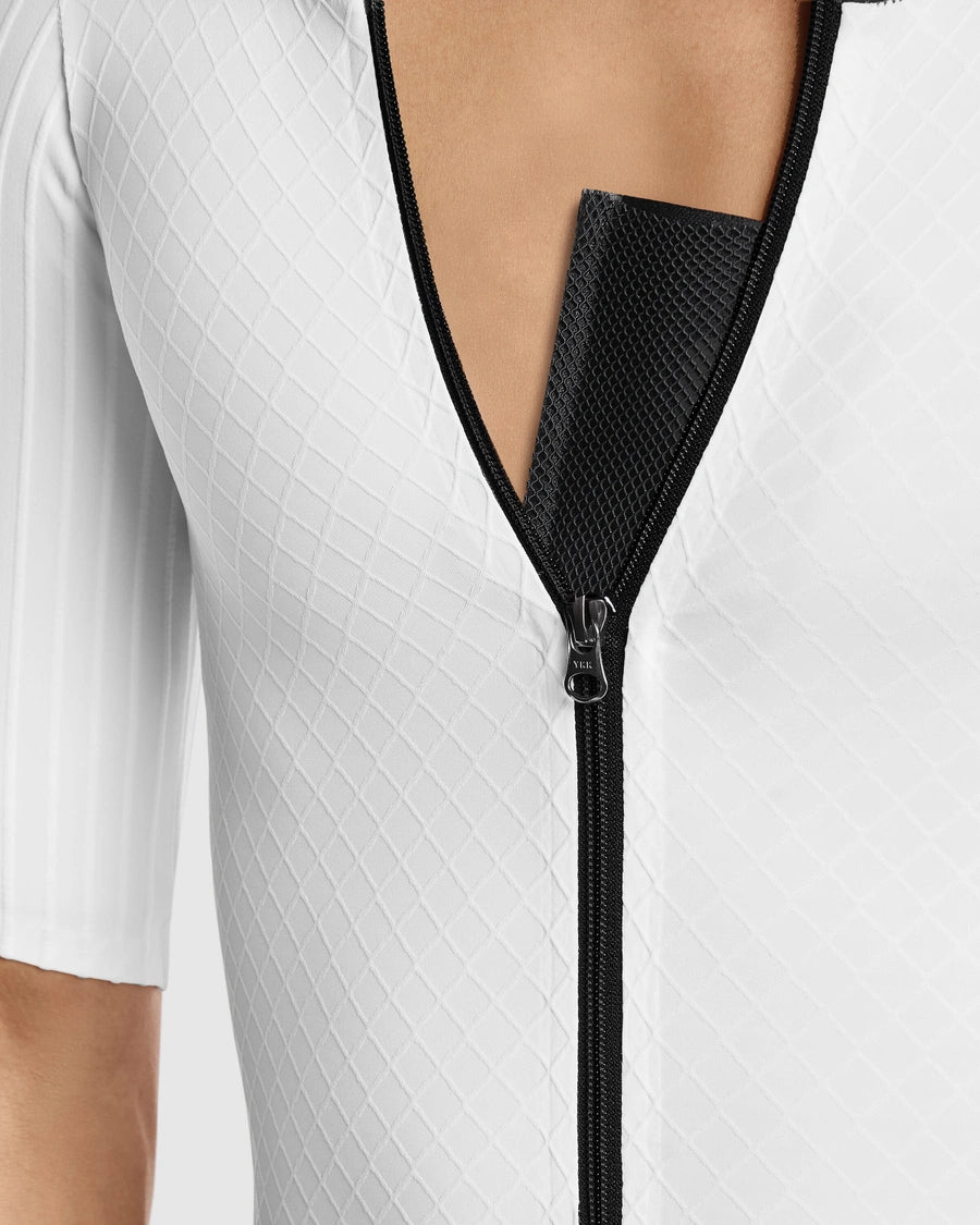 ASSOS EQUIPE RSR BOLIDE S11 Overall Weiß/Schwarz