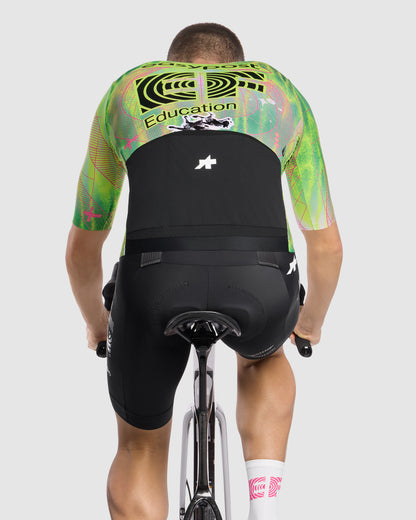 Trikot ASSOS MILLE GT S11 EVO EDUCATION FIRST Kurzarm Grün/Gelb