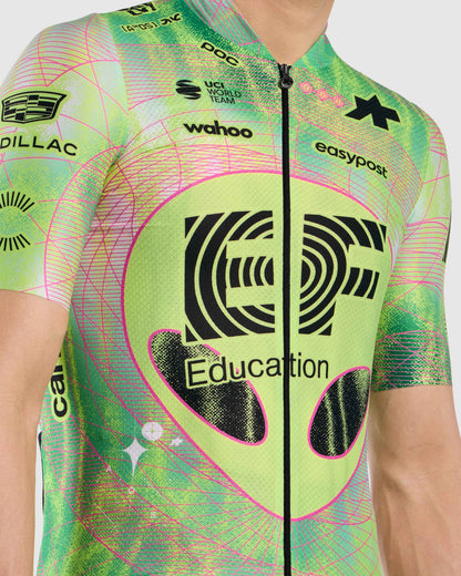 Trikot ASSOS MILLE GT S11 EVO EDUCATION FIRST Kurzarm Grün/Gelb