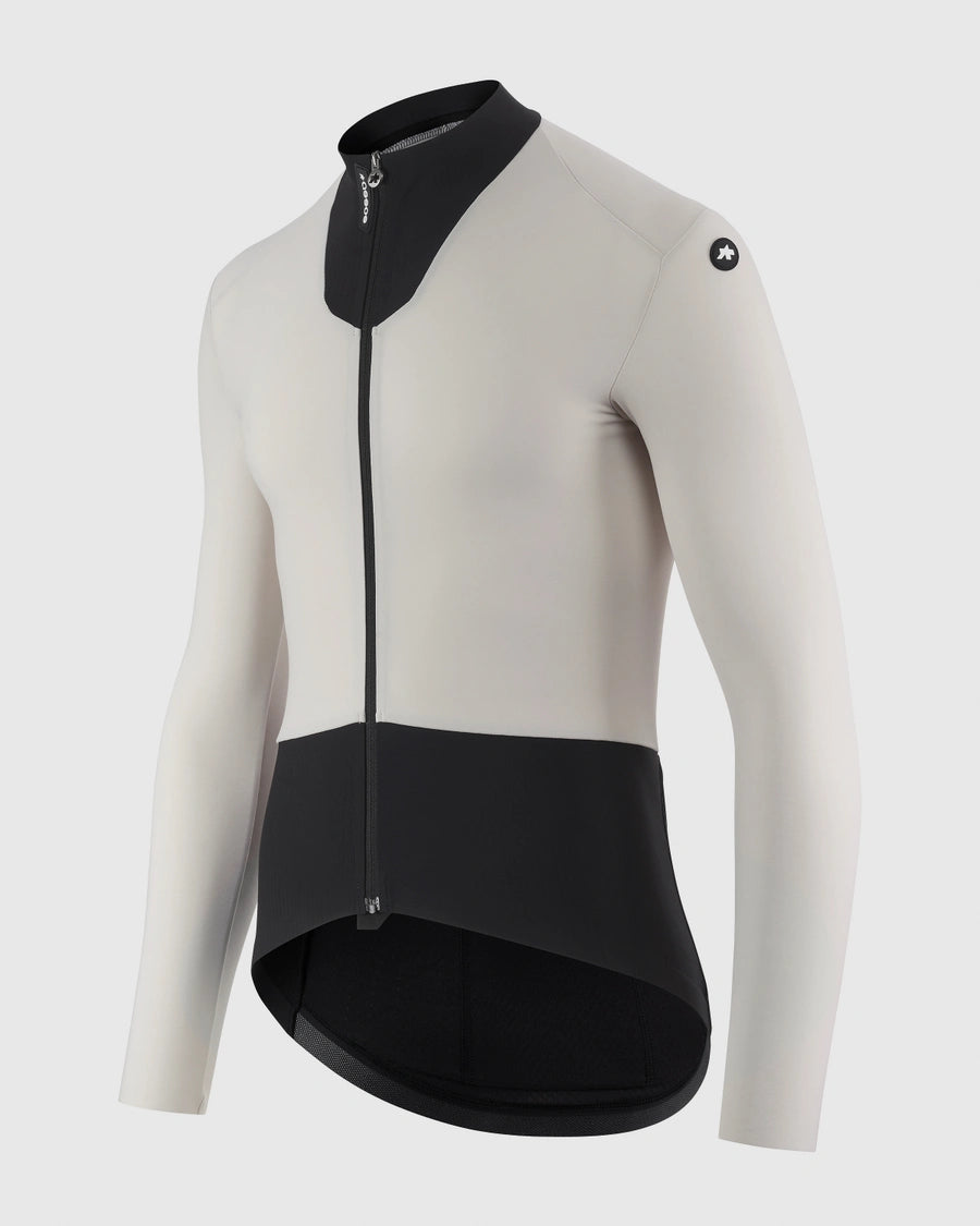 Trikot ASSOS EQUIPE R SPRING FALL S11 Lange Ärmel Weiß