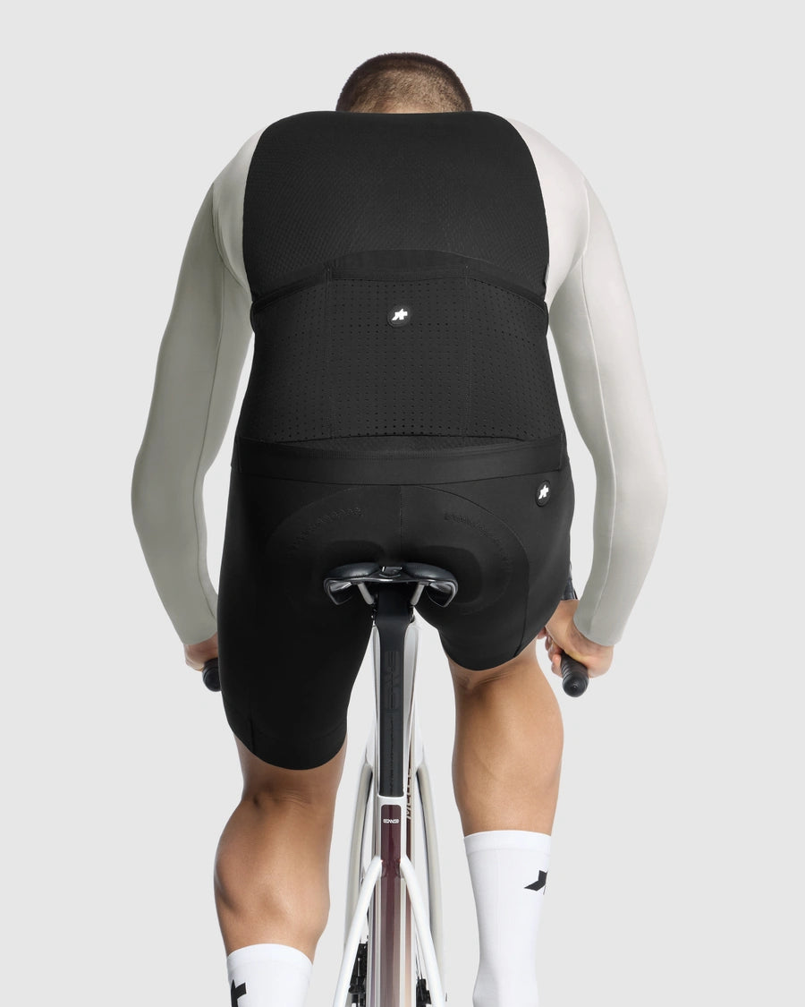 Trikot ASSOS EQUIPE R SPRING FALL S11 Lange Ärmel Weiß
