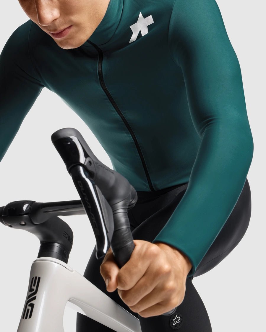 Trikot ASSOS MILLE GT SPRING FALL S11 Lange Ärmel Grün