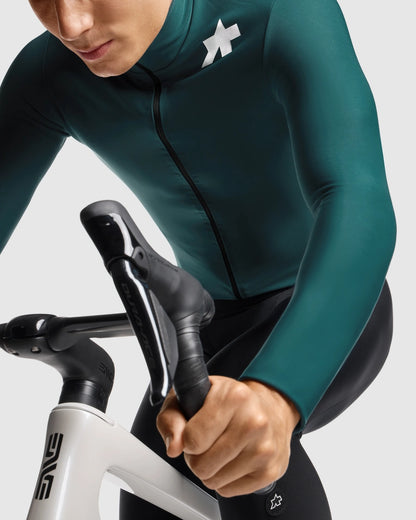 Trikot ASSOS MILLE GT SPRING FALL S11 Lange Ärmel Grün