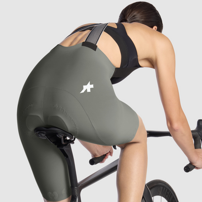 Trägerhosen-Kurzradler ASSOS DYORA R S11 Damen Khaki