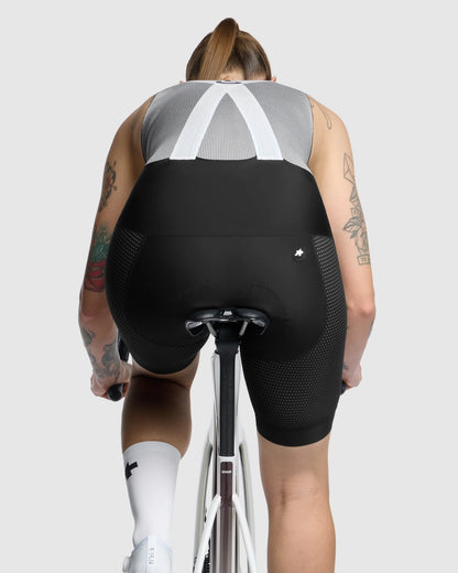 Kurze Trägerhose ASSOS MILLE GT INDOOR S11 Damen Schwarz