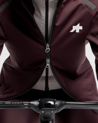 ASSOS MILLE GT SHELL S11 EVO Damen-Jacke Braun/Bordeaux