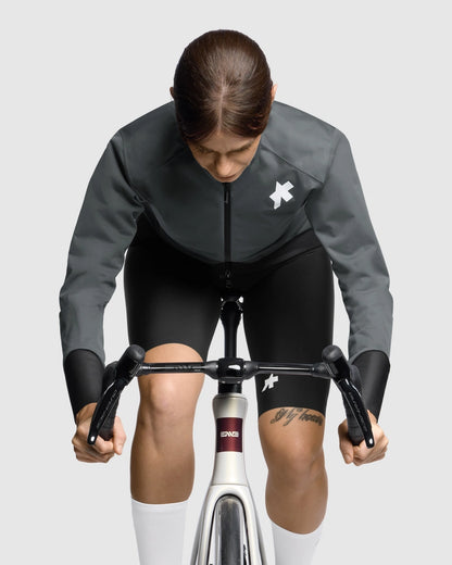 Jacke ASSOS EQUIPE R RAIN S11 Damen Grau