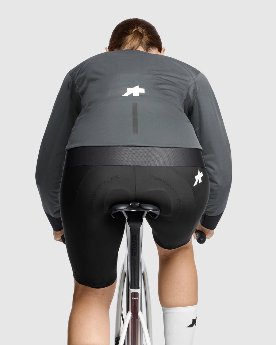 Jacke ASSOS EQUIPE R RAIN S11 Damen Grau