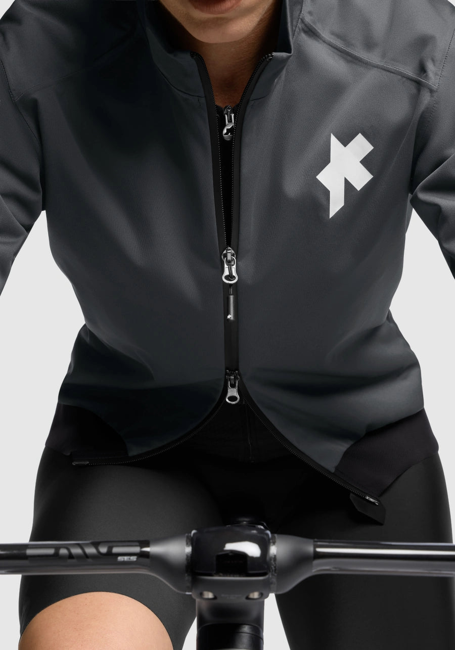 Jacke ASSOS EQUIPE R RAIN S11 Damen Grau
