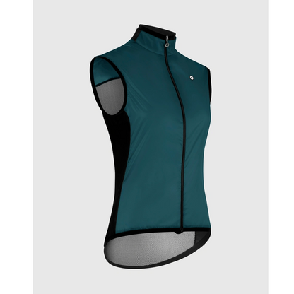 Ärmelloses Gilet ASSOS UMA GT Wind C2 Damen Foundation Green