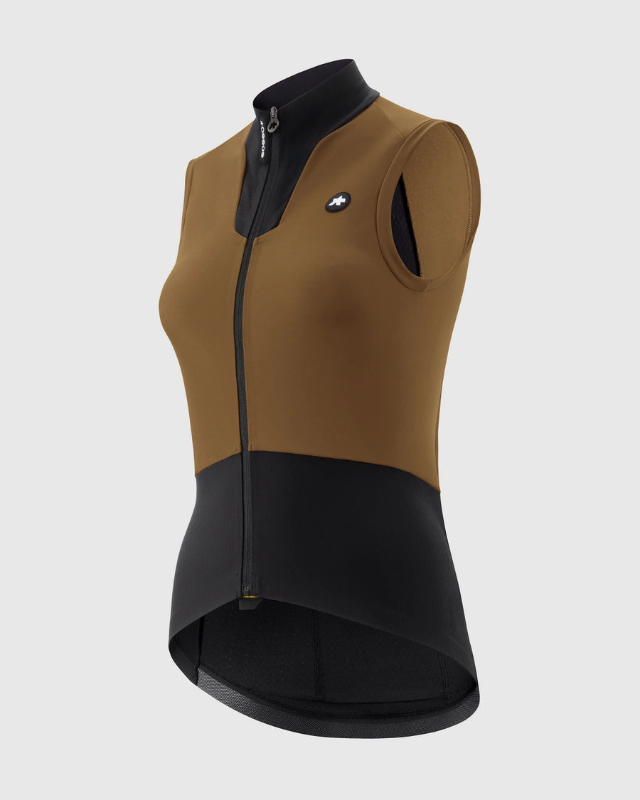 Ärmellose Jacke ASSOS DYORA R SPRING FALL S11 Damen Jupiter Gold