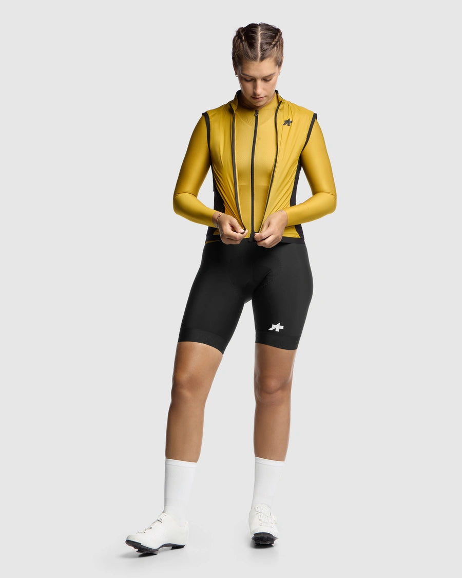 Ärmellose Jacke ASSOS UMA GT WIND S11 Damen Golden Yellow