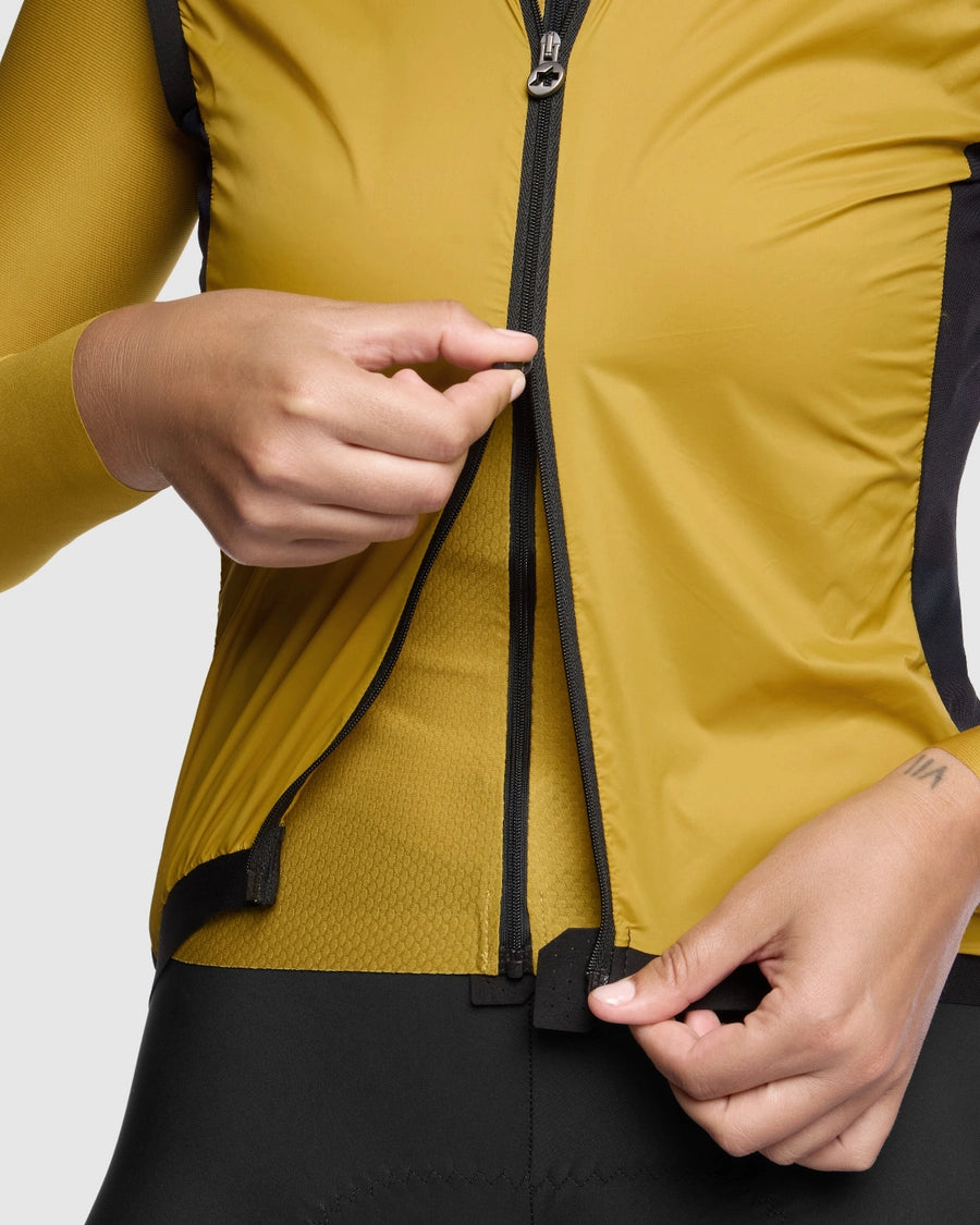 Ärmellose Jacke ASSOS UMA GT WIND S11 Damen Golden Yellow