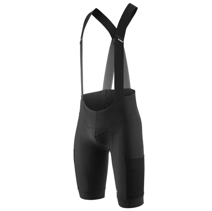 Kurze Trägerhose ASSOS TACTICA KIESKÄFER GRAVEL T5 Schwarz