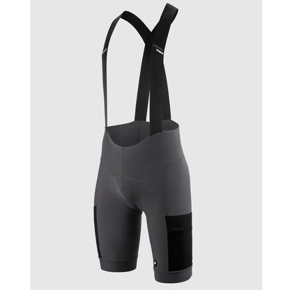 Kurze Trägerhose ASSOS TACTICA KIESKAFER GRAVEL T5 Grau