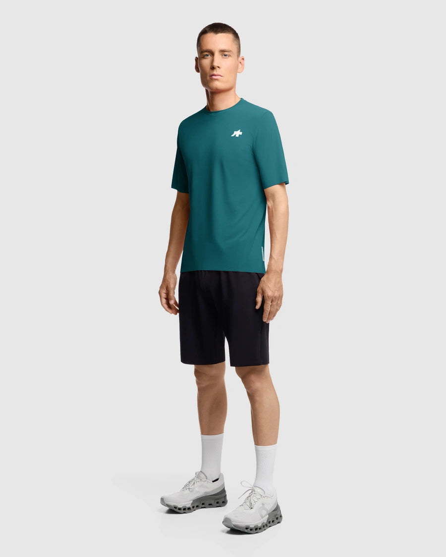 ASSOS TACTICA POST RIDE T5 Trikot Kurzarm Deep Petrol