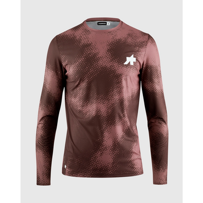 Trikot ASSOS TACTICA T5 MUD FLAGE Langarm Braun