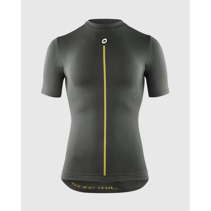Unterwäsche ASSOS SPRING FALL P1 Kurzarm Grau