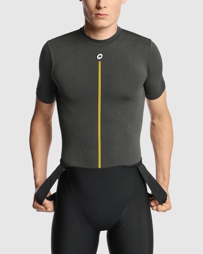 Unterwäsche ASSOS SPRING FALL P1 Kurzarm Grau