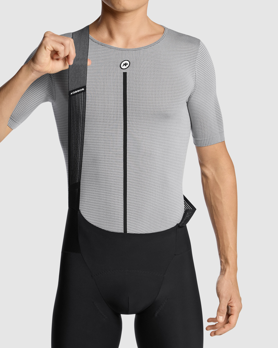 Unterwäsche ASSOS NS SKIN LAYER P1 Kurzarm Grau