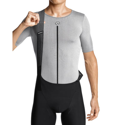 Unterhemd ASSOS NS SKIN LAYER P1 Kurzarm Grau
