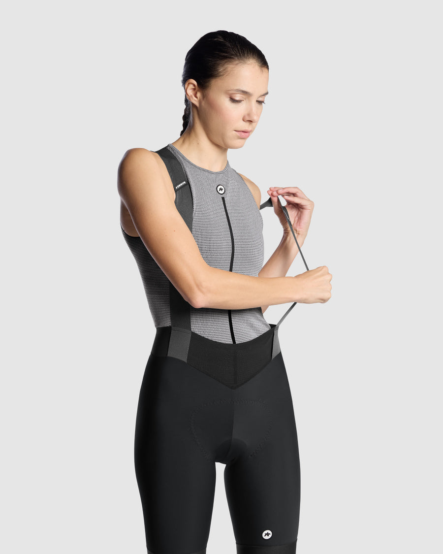 ASSOS NS SKIN LAYER P1 Ärmelloses Unterhemd für Damen, grau