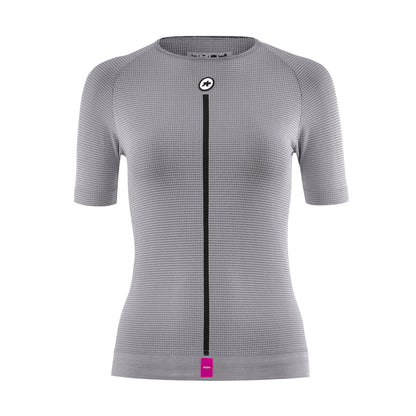 Unterhemd ASSOS NS SKIN LAYER P1 Kurzarm Damen Grau