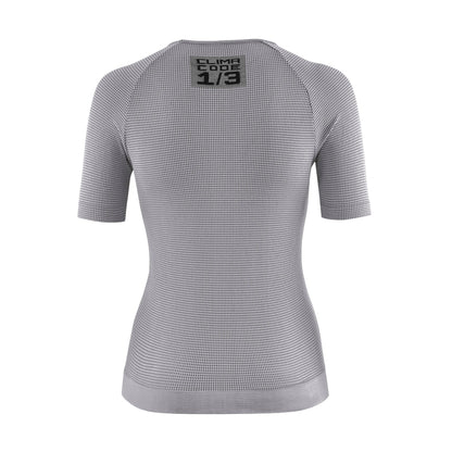 Unterhemd ASSOS NS SKIN LAYER P1 Kurzarm Damen Grau