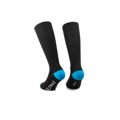 Socken ASSOS ULTRAZ WINTER FUGU Schwarz