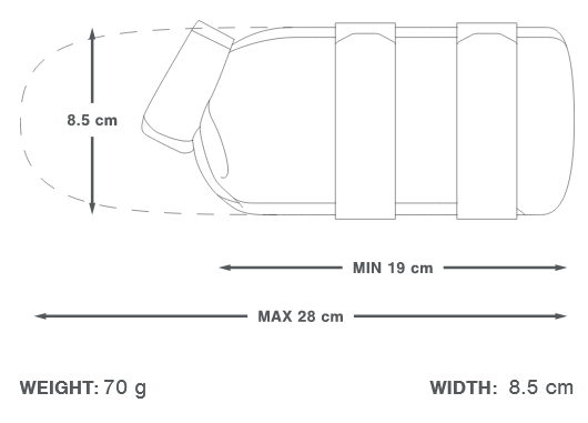 APIDURA EXPIDITION CARGO CAGE PACK 1.3 L Gabel Tasche Schwarz