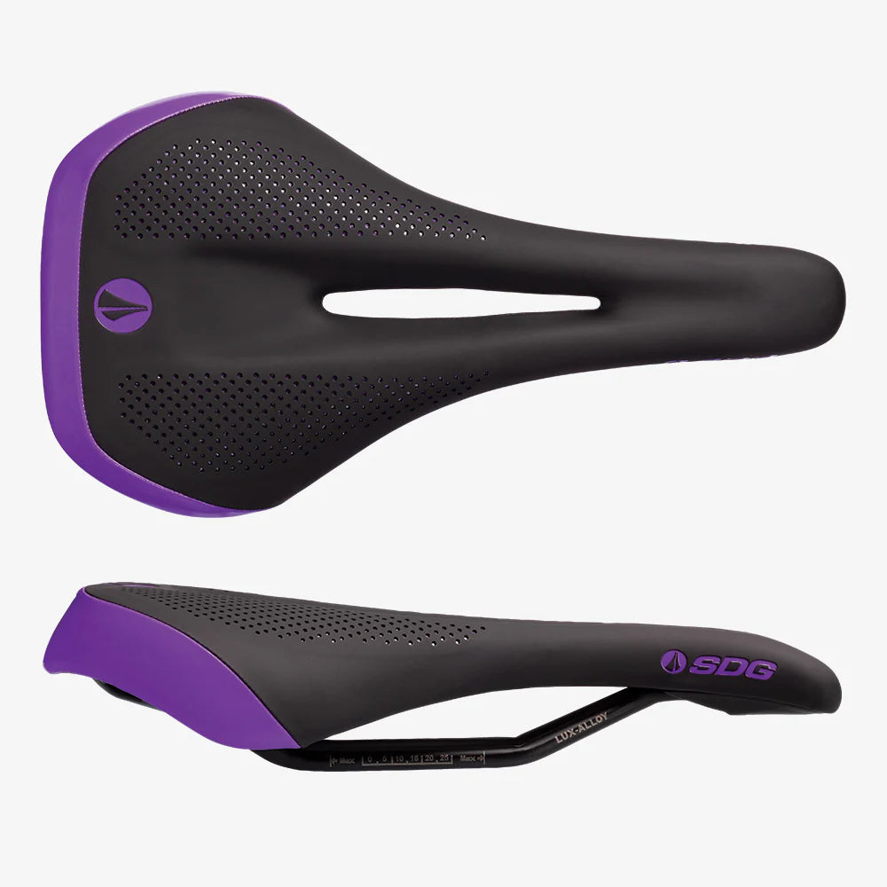 Selle SDG ALLURE V2 Femme Rails Lux-Alloy Schwarz/Violett