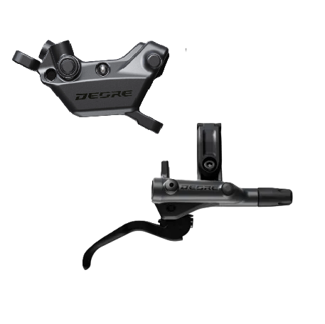 SHIMANO Deore M6220 Hinterradbremse mit 4 Kolben Kunstharzbeläge (Bremsleitung 1700 mm)