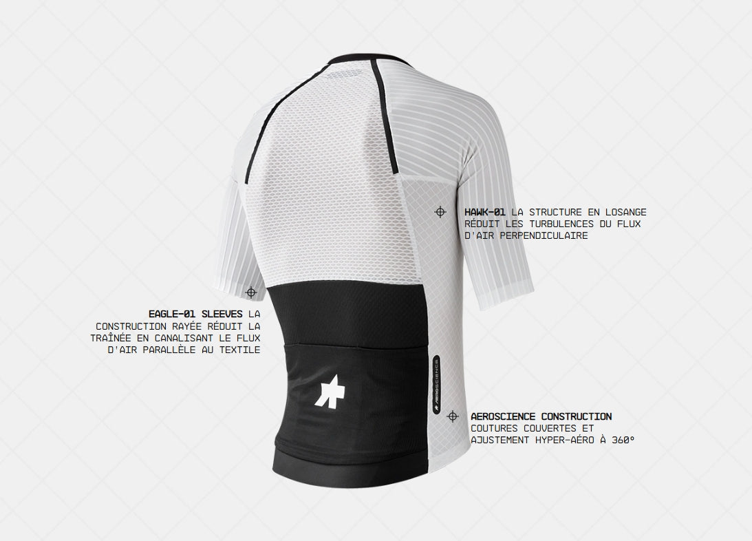 ASSOS EQUIPE RSR BOLIDE Trikot Weiß