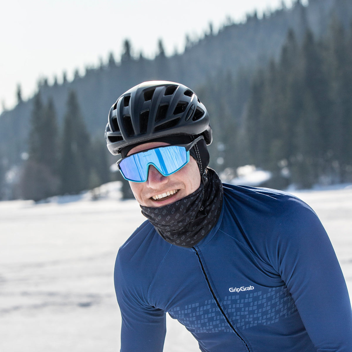 Tour de Cou GRIPGRAB Multifonctions Polaire Thermique Noir